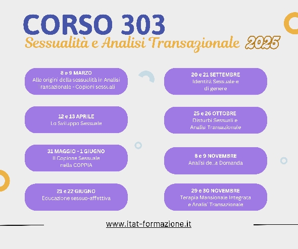 Alta Formazione in Sessualità e Analisi Transazionale - CORSO 303